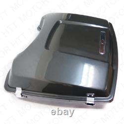 1997-2008 Black Unpainted For Harley Touring Tour Pak Pack Trunk with Lock Motor
