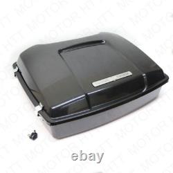 1997-2008 Black Unpainted For Harley Touring Tour Pak Pack Trunk with Lock Motor