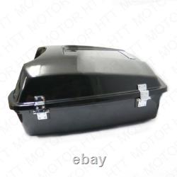 1997-2008 Black Unpainted For Harley Touring Tour Pak Pack Trunk with Lock Motor