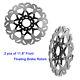2 Pcs 11.8 Black Floating Front Brake Rotors For Harley Softail Dyna Xl Touring