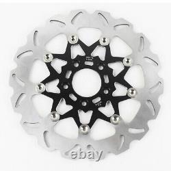 2 PCS 11.8 Black Floating Front Brake Rotors for Harley Softail Dyna XL Touring