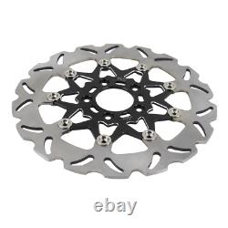 2 PCS 11.8 Black Floating Front Brake Rotors for Harley Softail Dyna XL Touring