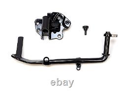 2009-2023 Harley Touring FLHT FLHX FLTR Kickstand & Mount Gloss Black Powdercoat