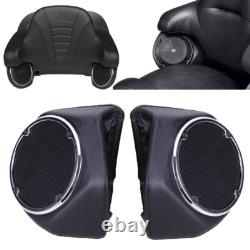 2014-2023 King Pack Rear 6.5 Speaker Pods Box Trunk For Harley Tour Pak Touring