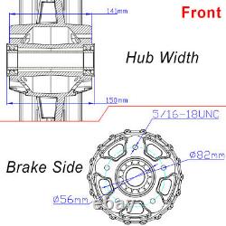 21 18 Black Fat Spoke Wheels Rim Set Dual Disc For Harley Touring Softail Dyna