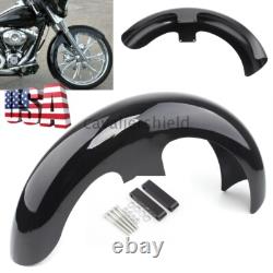 21 Wrap Black Front Fender For Harley Touring Electra Street Glide King Baggers