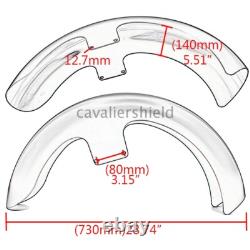 21 Wrap Black Front Fender For Harley Touring Electra Street Glide King Baggers