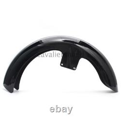 21 Wrap Black Front Fender For Harley Touring Electra Street Glide King Baggers