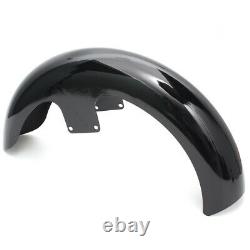 21 Wrap Gloss Black Front Fender For Harley Touring Electra Road Glide Baggers