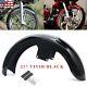 21wrap Vivid Black Front Fender For Harley Touring Road Glide Road King Baggers