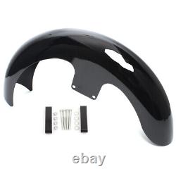 21Wrap Vivid Black Front Fender For Harley Touring Road Glide Road King Baggers