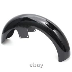 21Wrap Vivid Black Front Fender For Harley Touring Road Glide Road King Baggers