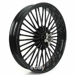 21x3.5 16x3.5 Fat Spoke Wheel Rims Set for Harley Touring Bagger Road King 84-08