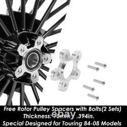 21x3.5 Fat Spoke Front Wheel for Harley Touring Road King Electra Glide 00-07