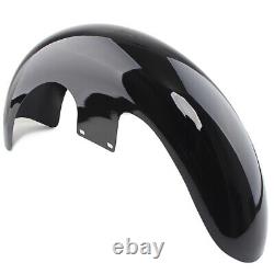 23 Vivid Black Wrap Front Fender Fit For Harley Electra Street Road Glide King