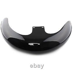 23 Vivid Black Wrap Front Fender Fit For Harley Electra Street Road Glide King