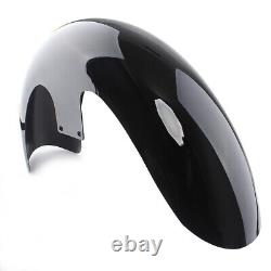 23 Vivid Black Wrap Front Fender Fit For Harley Electra Street Road Glide King