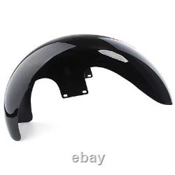 23 Vivid Black Wrap Front Fender Fit For Harley Electra Street Road Glide King