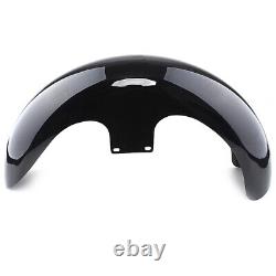 23 Vivid Black Wrap Front Fender Fit For Harley Electra Street Road Glide King