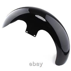 23 Vivid Black Wrap Front Fender Fit For Harley Electra Street Road Glide King