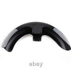 23 Vivid Black Wrap Front Fender Fit For Harley Electra Street Road Glide King