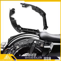2PC Black Rear Fender Struts Support Bracket For Harley Touring Road Glide 14-Up