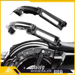 2PC Black Rear Fender Struts Support Bracket For Harley Touring Road Glide 14-Up