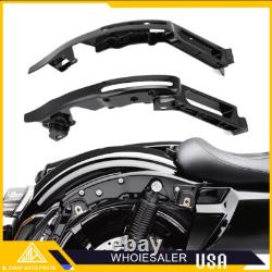 2PC Black Rear Fender Struts Support Bracket For Harley Touring Road Glide 14-Up