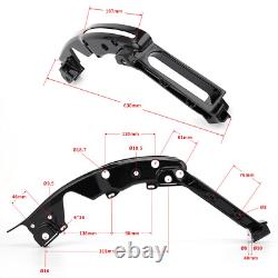 2PC Black Rear Fender Struts Support Bracket For Harley Touring Road Glide 14-Up
