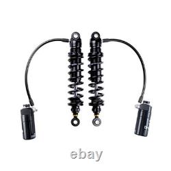 36 Twin Blackline 13in Blk Reservoir Shocks for 14-26 Harley FL Touring HD 051