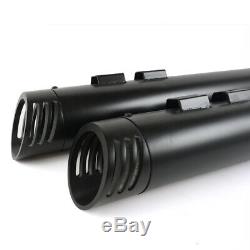 4 Black Slip On Mufflers Slash Tip Exhaust Pipes for Harley Touring 2017-Newer
