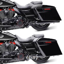 4 Extended Hard Saddlebags Fit For Harley Touring CVO Street Glide 14-later