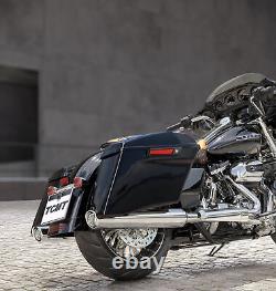 4 Extended Hard Saddlebags Fit For Harley Touring CVO Street Glide 14-later