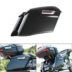 4 Extended Hard Saddlebags With Latch For Harley Touring CVO Road Glide 2014-2020