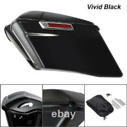 4 Stretched Extended Hard Saddlebags Fit For Harley CVO Touring Glide 2014-2021