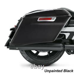 4 Stretched Extended Hard Saddlebags Fit For Harley CVO Touring Glide 2014-2021