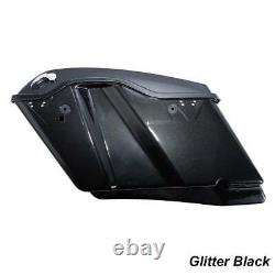 4 Stretched Extended Hard Saddlebags Fit For Harley CVO Touring Glide 2014-2021