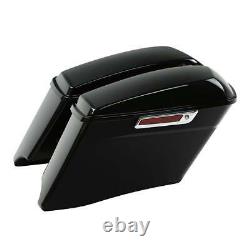 4 Stretched Hard Saddlebag Bags Fit For Harley CVO Touring Road Glide 2014-Up