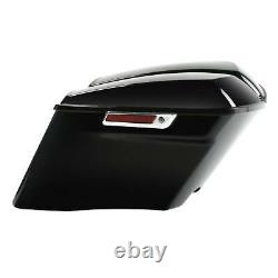 4 Stretched Hard Saddlebag Bags Fit For Harley CVO Touring Road Glide 2014-Up