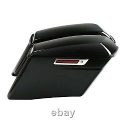 4 Stretched Hard Saddlebag Bags Fit For Harley CVO Touring Road Glide 2014-Up