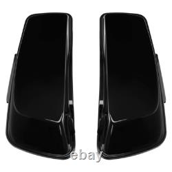 4 Stretched Hard Saddlebags Fit For Harley Touring Road Glide 14-24 Vivid Black