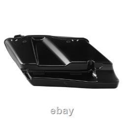4 Stretched Hard Saddlebags Fit For Harley Touring Road Glide 14-24 Vivid Black