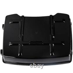 5.5'' Black Razor Pack Trunk with Latch Keys Fit For Harley Tour Pak Touring 97-13