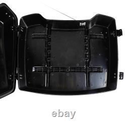 5.5'' Black Razor Pack Trunk with Latch Keys Fit For Harley Tour Pak Touring 97-13