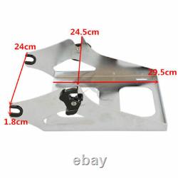 5.5 Razor Pack Trunk Chrome Mount Rack Fit For Harley Touring Road Glide 14-up