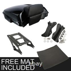 5.5 Razor Trunk Pad Rack Docking Kit Fit For Harley Tour Pak Road King 14-25 24