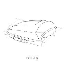5.5 Razor Trunk Pad Solo Rack Fit For Harley Tour Pak Low Rider ST FXLRST 22-24