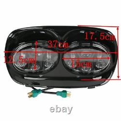 5.75 Dual LED Headlight Projector Fits For Harley Touring Road Glide 1998-2013