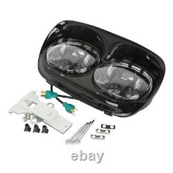 5.75 Dual LED Headlight Projector Lamp Fit For Harley Touring Road Glide 98-13