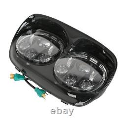 5.75 Dual LED Headlight Projector Lamp Fit For Harley Touring Road Glide 98-13